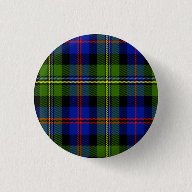 Malcolm Scottish Tartan Button (Front)
