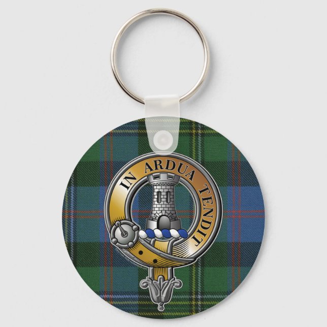 Malcolm Tartan & Badge Keychain (Front)