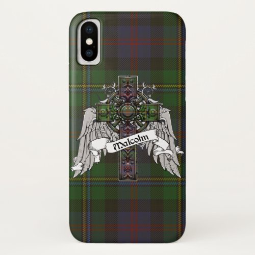 Malcolm Tartan Cross iPhone X Case