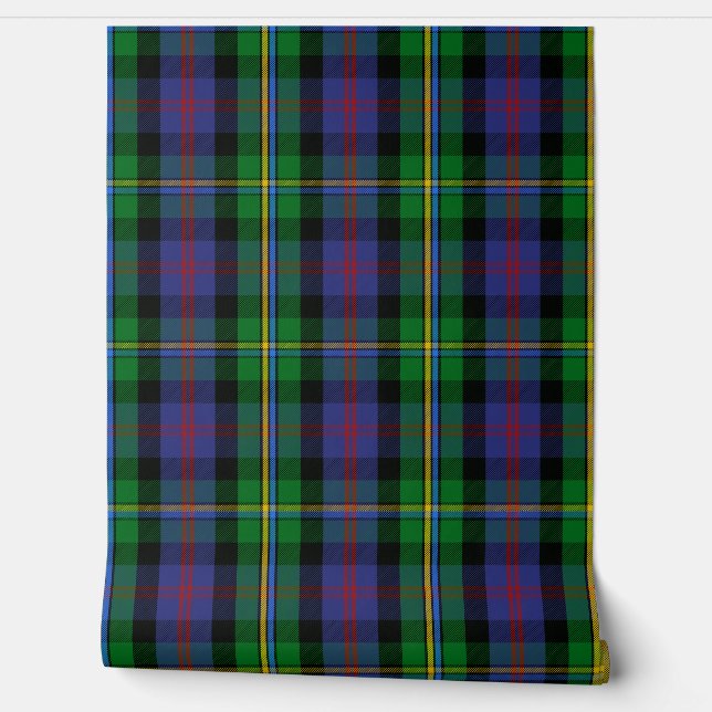 Malcolm Tartan Plaid Scottish Clan Wallpaper (Unrolling)