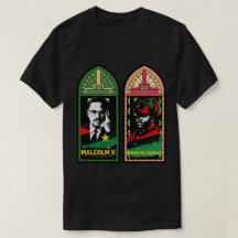 Malcolm X Marcus Garvey Pan-African stained glass