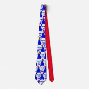 Malcom x  Portrait - Graphic Illustration Neck Tie