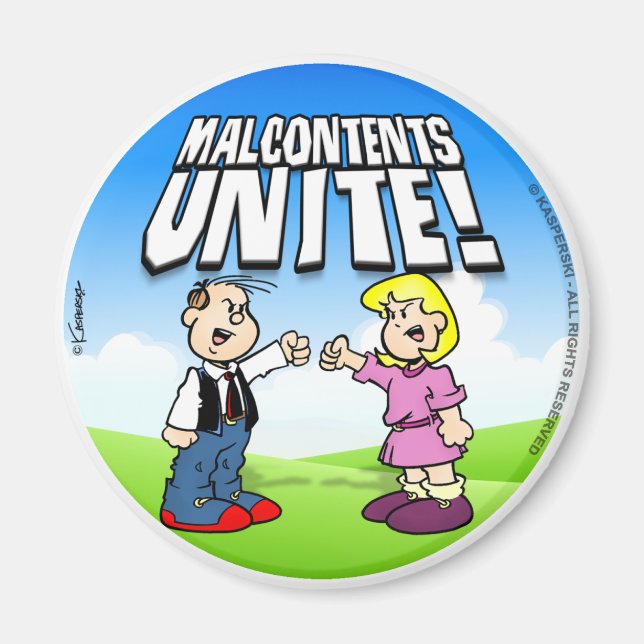 Malcontents Unite Magnet (Front)