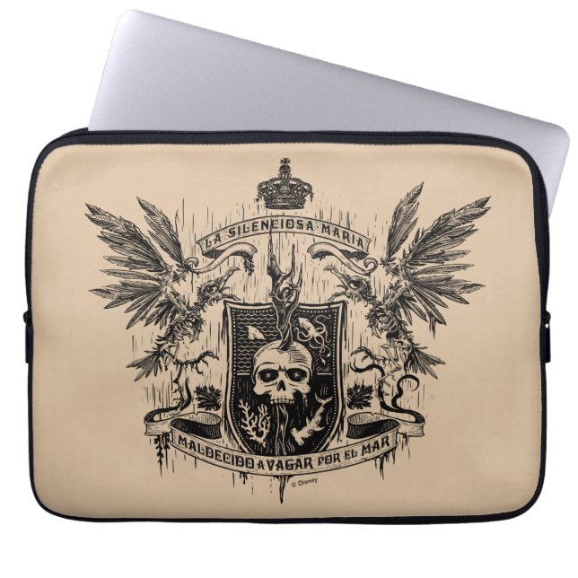 Maldecido a Vagar Por El Mar Laptop Sleeve (Front)