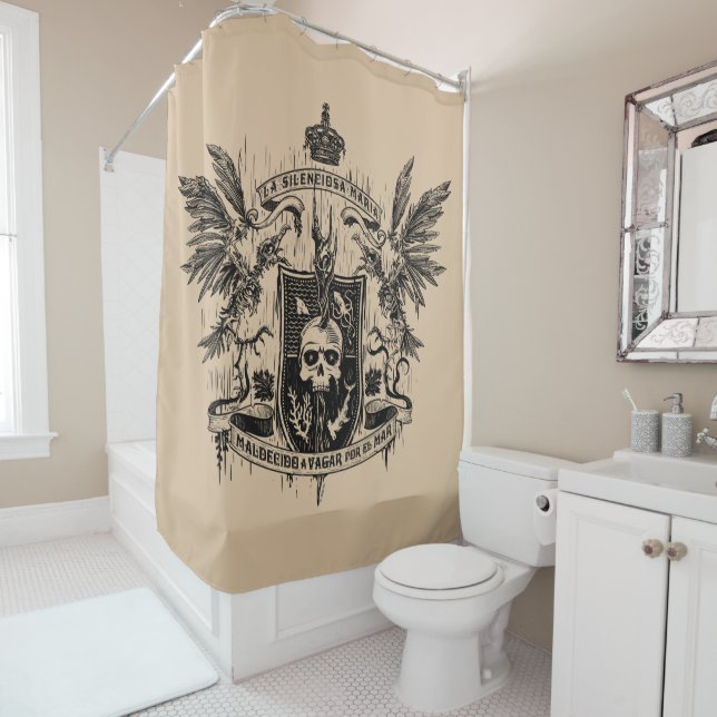 Maldecido a Vagar Por El Mar Shower Curtain (In Situ)