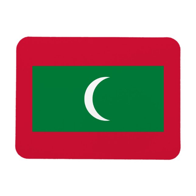 Maldivan Flag Magnet (Horizontal)