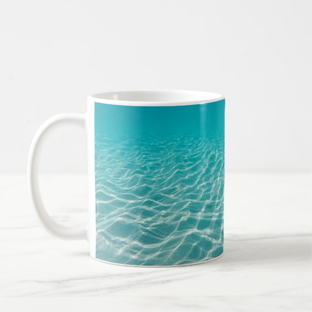 Maldive Beach Reflections Beautiful View. Coffee Mug (Left)