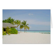Maldives Beach Blank Card (Front Horizontal)
