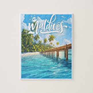 Maldives Beach Jigsaw Puzzle