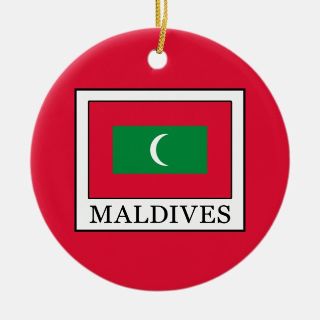 Maldives Ceramic Ornament (Front)