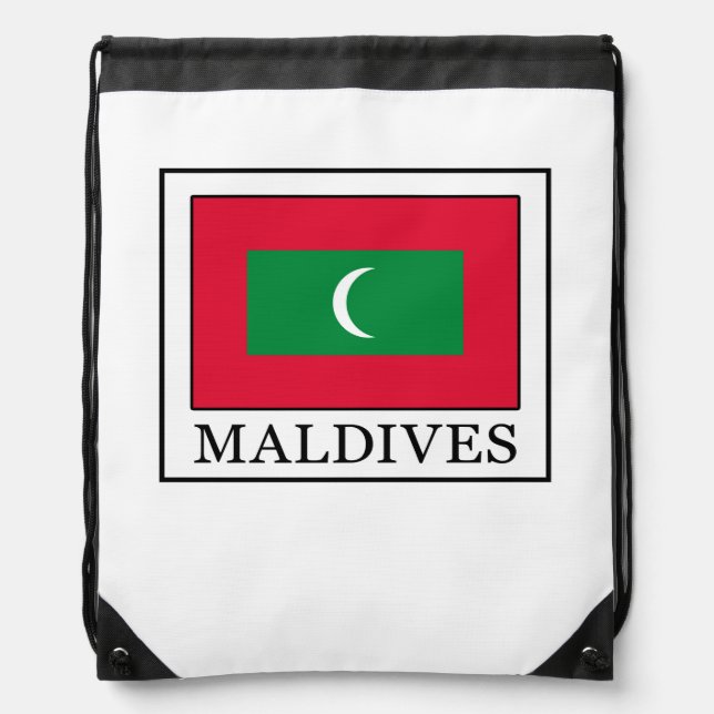 Maldives Drawstring Bag (Front)