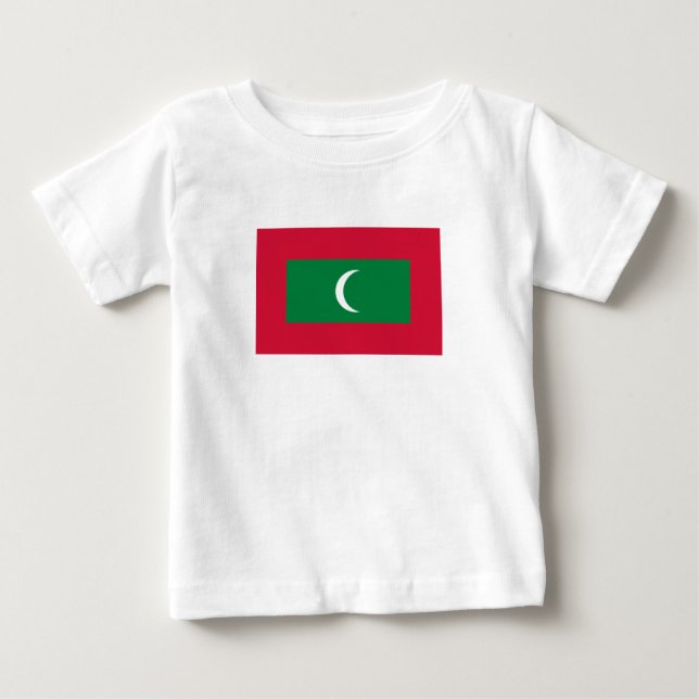 Maldives Flag Baby T-Shirt (Front)