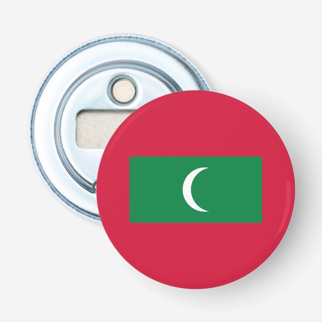 Maldives Flag Bottle Opener (Front)