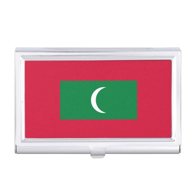 Maldives Flag Business Card Case (Front)