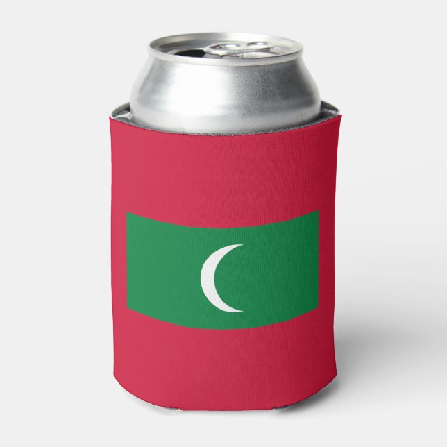 Maldives Flag Can Cooler (Can Front)