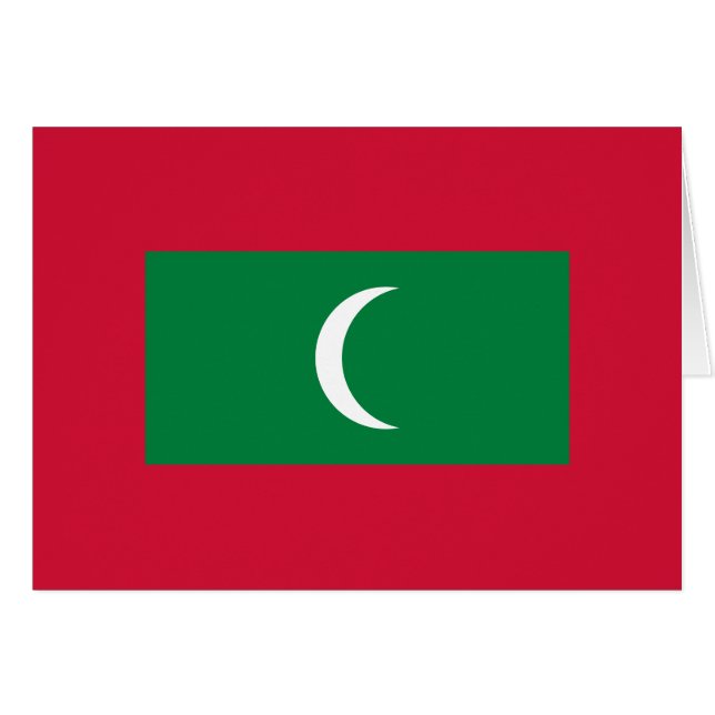 Maldives Flag Cards (Front Horizontal)