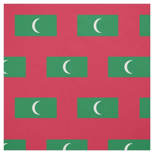 Maldives Flag Fabric (Swatch)