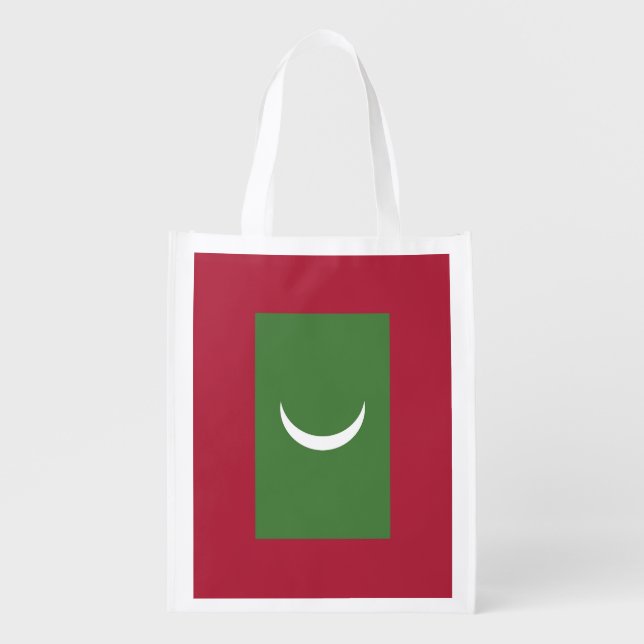 Maldives flag grocery bag (Front)