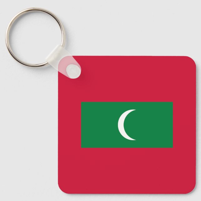 Maldives Flag Keychain (Front)