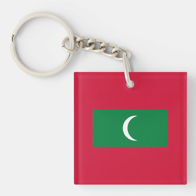 Maldives Flag Keychain (Front)