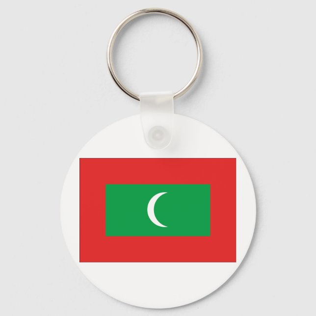 Maldives Flag Keychain (Front)