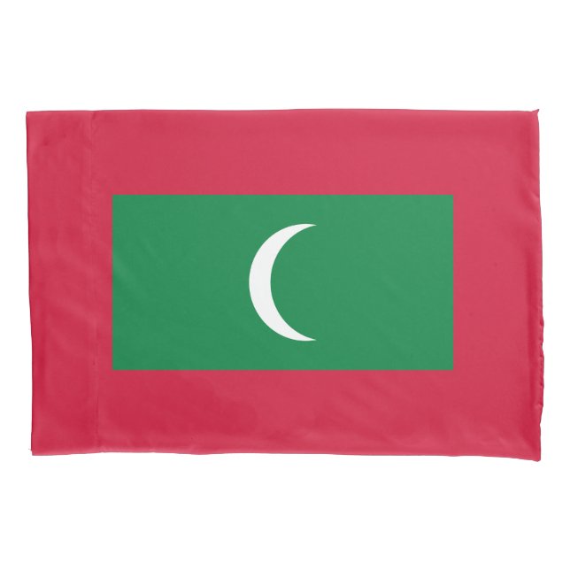 Maldives Flag Pillow Case (Front)