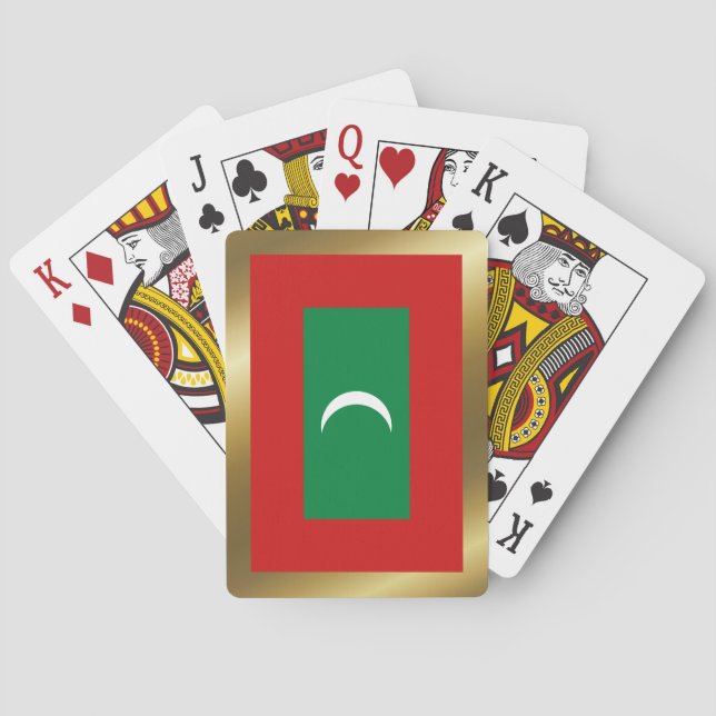 Maldives Flag Playing Cards (Back)