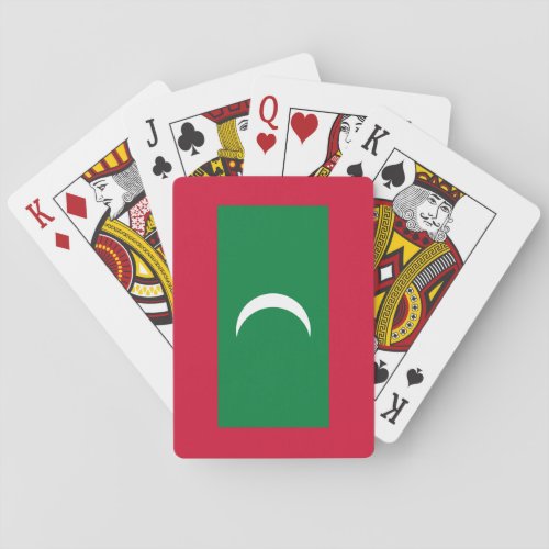 Maldives Flag Poker Cards