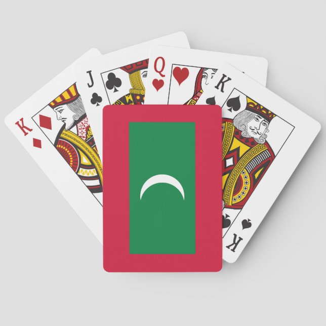 Maldives Flag Poker Cards (Back)