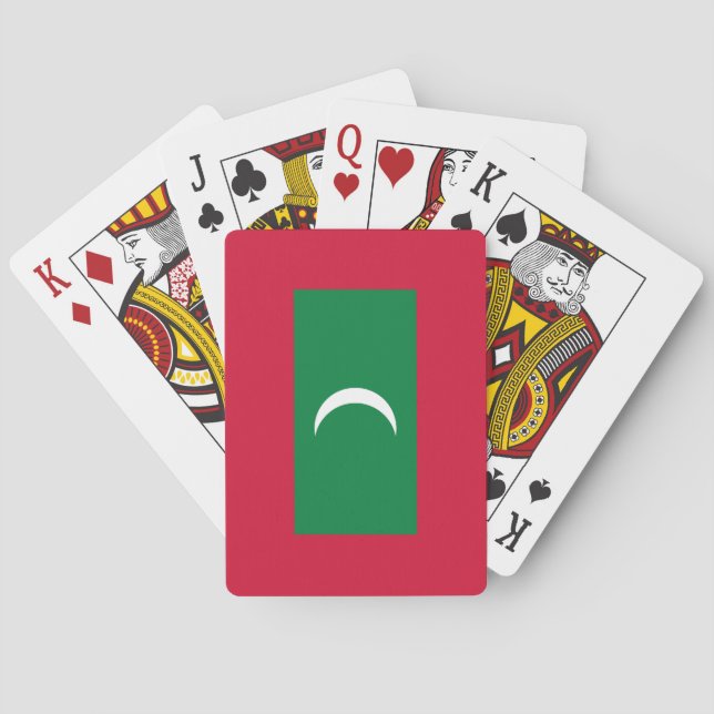 Maldives Flag Poker Cards (Back)