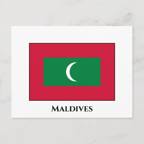 Maldives Flag Postcard