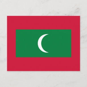 Maldives Flag Postcard