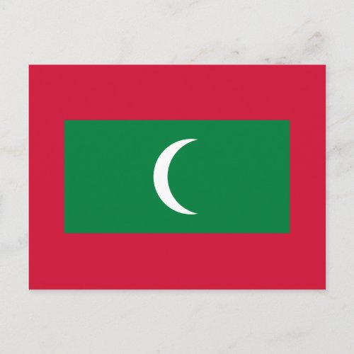 Maldives Flag Postcard