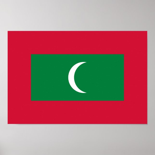 Maldives Flag Poster (Front)