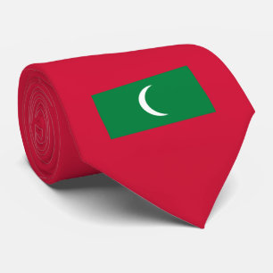 Maldives Flag (Republic of Maldives) Neck Tie