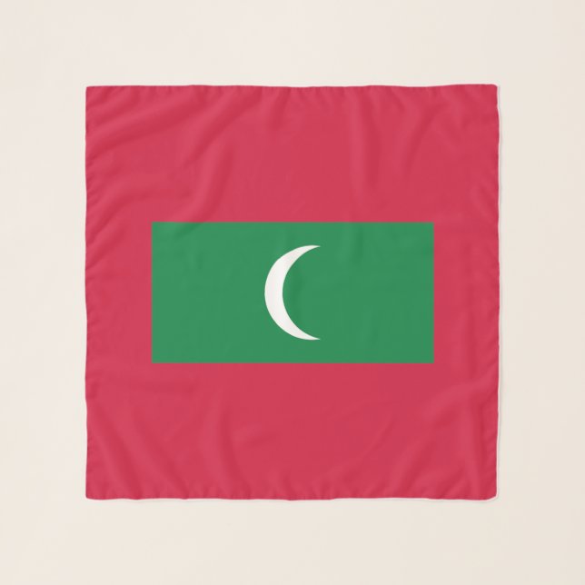 Maldives Flag Scarf (Front)