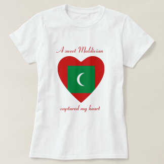 Maldives Flag Sweetheart T-Shirt