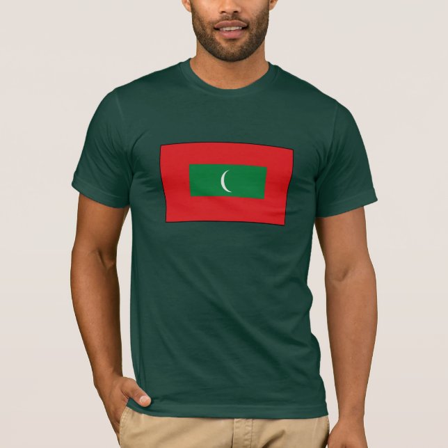 Maldives Flag T-shirts and Gifts (Front)