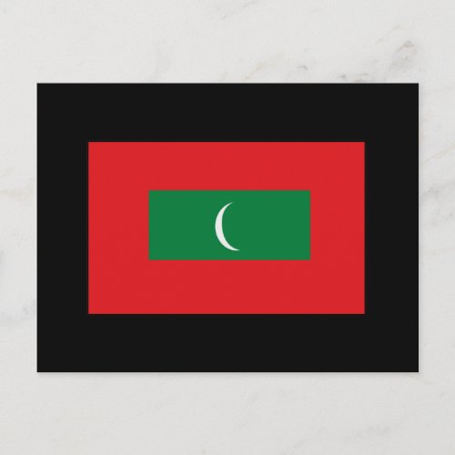 Maldives Flag T_shirts and Gifts Postcard