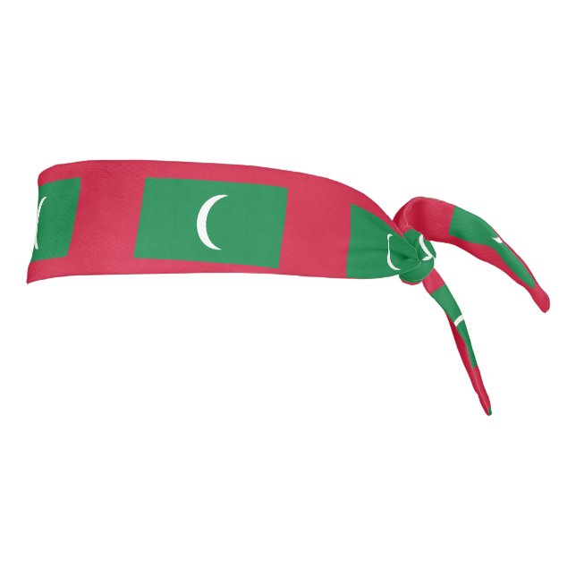 Maldives Flag Tie Headband (Rotate 90)