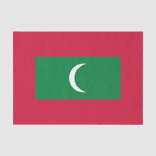 Maldives Flag Tissue Paper