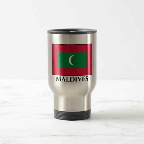 Maldives Flag Travel Mug