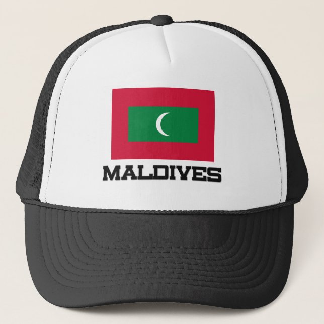 Maldives Flag Trucker Hat (Front)