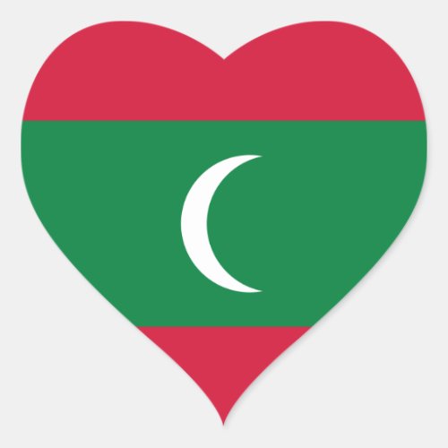 maldives heart sticker