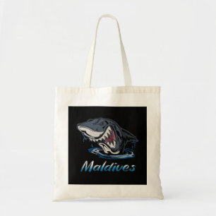 Maldives Holiday Islands Shark Design Tote Bag