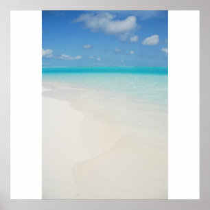 Maldives honeymoon beach island scene poster