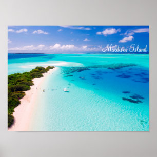 Maldives island romantic holiday by storeman. poster