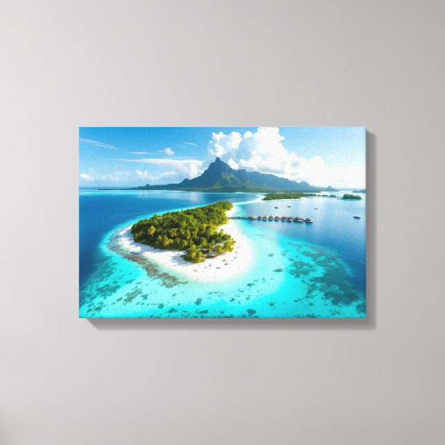 Maldives islands  canvas print (Front)
