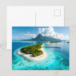 Maldives islands  postcard
