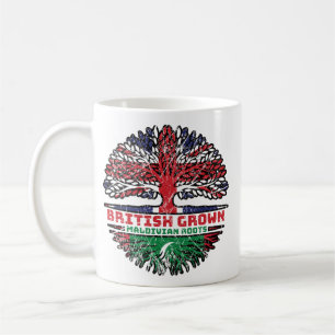 Maldives Maldivian British UK Tree Roots Flag Coffee Mug